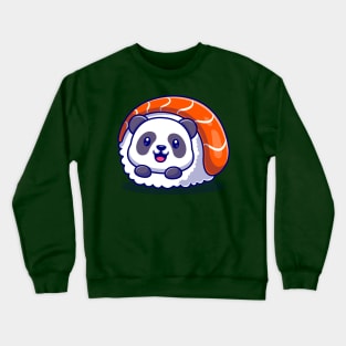 Cute Panda Sushi Cartoon Crewneck Sweatshirt